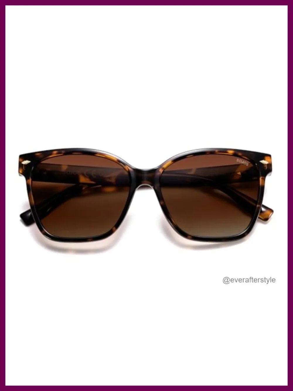 Trendy Square Oversized Polarized Sunglasses for Women UV400 Plastic Frame